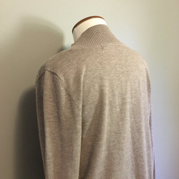 NWOT Active USA Beige Knit Long Sleeve Ribbed Banded Cardigan - Picture 8 of 16